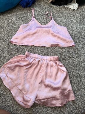 PrettyLittleThing Satin PJ set